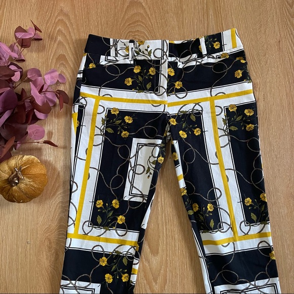 New York & Co 7th Avenue Floral Stretch Audrey Slim Leg Ankle Pants - Picture 5 of 11